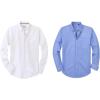 Alimens & Gentle Mens Solid Oxford Shirt Long Sleeve Stretch Button Down Shirts with Pocket Casual Work