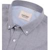 Alimens & Gentle Men’s Oxford Shirts Regular Fit Button Down Shirt Business Casual Shirts Long Sleeve Dress Shirt(Gray)