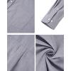 Alimens & Gentle Men’s Oxford Shirts Regular Fit Button Down Shirt Business Casual Shirts Long Sleeve Dress Shirt(Gray)