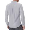 Alimens & Gentle Men’s Oxford Shirts Regular Fit Button Down Shirt Business Casual Shirts Long Sleeve Dress Shirt(Gray)