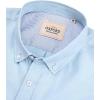 Alimens & Gentle Men’s Oxford Shirts Regular Fit Button Down Shirt Business Casual Shirts Long Sleeve Dress Shirt(Light Blue)