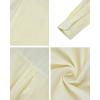 Alimens & Gentle Men’s Oxford Shirts Regular Fit Button Down Shirt Business Casual Shirts Long Sleeve Dress Shirt(Light Yellow)