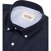 Alimens & Gentle Men’s Oxford Shirts Regular Fit Button Down Shirt Business Casual Shirts Long Sleeve Dress Shirt(Navy Blue)