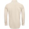 Alimens & Gentle Men’s Dress Shirts Long Sleeve Wrinkle-Free Stretch Shirts Solid Formal Button Down Shirt with Pocket(Beige)
