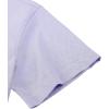 Alimens & Gentle Men’s Short Sleeve Oxford Shirt Regular Fit Button Down Collar Shirts with Pocket(Blue Purple)