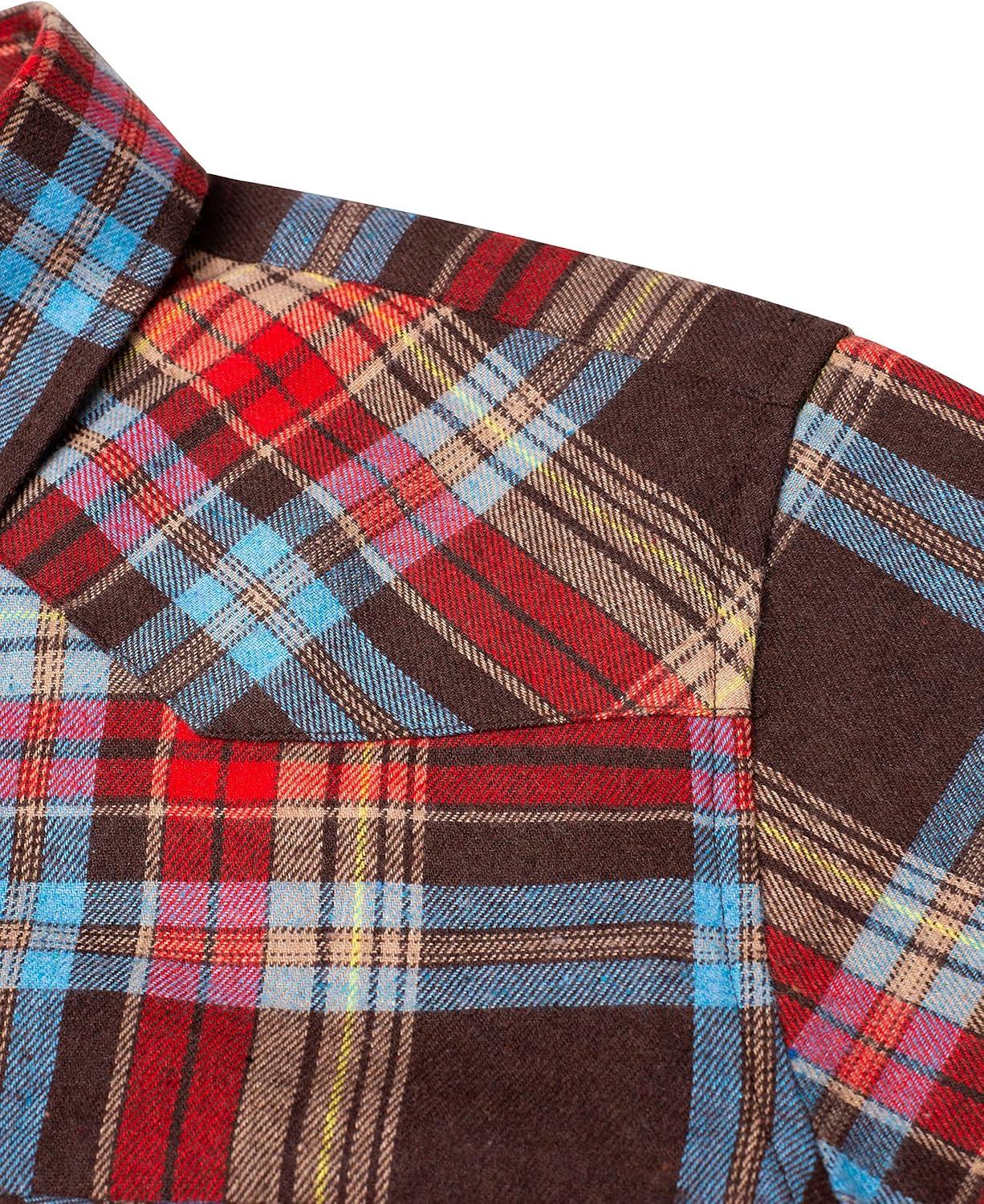 imageAlimens amp Gentle Womens Flannel Shirt Long Sleeve Plaid Shacket Soft Casual Collared Loose Button Down Roll Up Blouses TopsMulticoloured