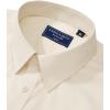 Alimens & Gentle Men’s Dress Shirt Regular Fit Stretch Stain Shield Long Sleeve Solid Business Wedding Button Down Shirts(Beige)