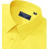 Alimens & Gentle Men’s Dress Shirt Regular Fit Stretch Stain Shield Long Sleeve Solid Business Wedding Button Down Shirts(Bright Yellow)