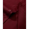 Alimens & Gentle Men’s Dress Shirt Regular Fit Stretch Stain Shield Long Sleeve Solid Business Wedding Button Down Shirts(Burgundy / Red)