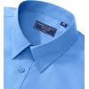 Alimens & Gentle Men’s Dress Shirt Regular Fit Stretch Stain Shield Long Sleeve Solid Business Wedding Button Down Shirts(Classic Blue)