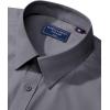 Alimens & Gentle Men’s Dress Shirt Regular Fit Stretch Stain Shield Long Sleeve Solid Business Wedding Button Down Shirts(Dark Grey)