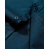 Alimens & Gentle Men’s Dress Shirt Regular Fit Stretch Stain Shield Long Sleeve Solid Business Wedding Button Down Shirts(Deep Sea)