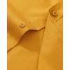 Alimens & Gentle Men’s Dress Shirt Regular Fit Stretch Stain Shield Long Sleeve Solid Business Wedding Button Down Shirts(Gold)