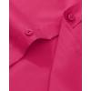 Alimens & Gentle Men’s Dress Shirt Regular Fit Stretch Stain Shield Long Sleeve Solid Business Wedding Button Down Shirts(Hot Pink)