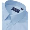 Alimens & Gentle Men’s Dress Shirt Regular Fit Stretch Stain Shield Long Sleeve Solid Business Wedding Button Down Shirts(Light Blue)