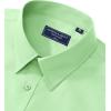 Alimens & Gentle Men’s Dress Shirt Regular Fit Stretch Stain Shield Long Sleeve Solid Business Wedding Button Down Shirts(Mint Green)