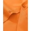 Alimens & Gentle Men’s Dress Shirt Regular Fit Stretch Stain Shield Long Sleeve Solid Business Wedding Button Down Shirts(Orange)