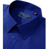 Alimens & Gentle Men’s Dress Shirt Regular Fit Stretch Stain Shield Long Sleeve Solid Business Wedding Button Down Shirts(Sapphire Blue)