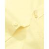 Alimens & Gentle Men’s Dress Shirt Regular Fit Stretch Stain Shield Long Sleeve Solid Business Wedding Button Down Shirts(Yellow)