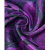 Alimens & Gentle Mens Paisley Shirts Dress Shirt for Men Western Cowboy Shirt Long Sleeve Button Down Shirt Wedding Party(Black Purple)