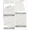 Alimens & Gentle Mens Polo Shirts Short Sleeve Knit Stretchy Casual Lightweight Summer Vacation Party Golf Shirts(White)
