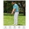 Alimens & Gentle Mens Polo Shirts Short Sleeve Printed Golf Shirt Moisture Wicking Dry Fit Collared Business Casual Tennis(Blue Funny Ocean)