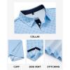 Alimens & Gentle Mens Polo Shirts Short Sleeve Printed Golf Shirt Moisture Wicking Dry Fit Collared Business Casual Tennis(Blue Golf)