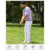 Alimens & Gentle Mens Polo Shirts Short Sleeve Printed Golf Shirt Moisture Wicking Dry Fit Collared Business Casual Tennis(Grey Purple Ocean)
