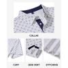 Alimens & Gentle Mens Polo Shirts Short Sleeve Printed Golf Shirt Moisture Wicking Dry Fit Collared Business Casual Tennis(White Golf)