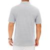 Alimens & Gentle Mens Polo Shirts Short Sleeve Printed Golf Shirt Moisture Wicking Dry Fit Collared Business Casual Tennis(White Navy)