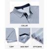 Alimens & Gentle Mens Polo Shirts Short Sleeve Printed Golf Shirt Moisture Wicking Dry Fit Collared Business Casual Tennis(White Navy)