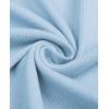 Alimens & Gentle Men’s Short Sleeve Button Down Shirts Knit Casual Shirts for Men Vintage Cuban Shirt Striped Knitted(Sky Blue)
