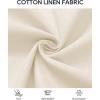 Alimens & Gentle Mens Short Sleeve Cotton Linen Texture Shirt Casual Untucked Button Down Lightweight Shirts Summer Beach(Beige)
