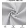 Alimens & Gentle Mens Short Sleeve Cotton Linen Texture Shirt Casual Untucked Button Down Lightweight Shirts Summer Beach(Light Grey)