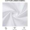 Alimens & Gentle Mens Short Sleeve Cotton Linen Texture Shirt Casual Untucked Button Down Lightweight Shirts Summer Beach(White)