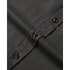 Alimens & Gentle Men’s Solid Flannel Shirt Work Long Sleeve Casual Button Down Shirts Outdoor Cotton Warm Shacket(Dark Grey)