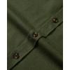 Alimens & Gentle Men’s Solid Flannel Shirt Work Long Sleeve Casual Button Down Shirts Outdoor Cotton Warm Shacket(Green Army)