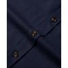 Alimens & Gentle Men’s Solid Flannel Shirt Work Long Sleeve Casual Button Down Shirts Outdoor Cotton Warm Shacket(Navy Blue)