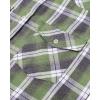Alimens & Gentle Womens Flannel Shirt Long Sleeve Plaid Shacket Soft Casual Collared Loose Button Down Roll Up Blouses Tops(Green)