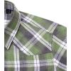 Alimens & Gentle Womens Flannel Shirt Long Sleeve Plaid Shacket Soft Casual Collared Loose Button Down Roll Up Blouses Tops(Green)