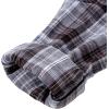 Alimens & Gentle Womens Flannel Shirt Long Sleeve Plaid Shacket Soft Casual Collared Loose Button Down Roll Up Blouses Tops(Light Grey)