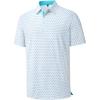 White Teal Dots