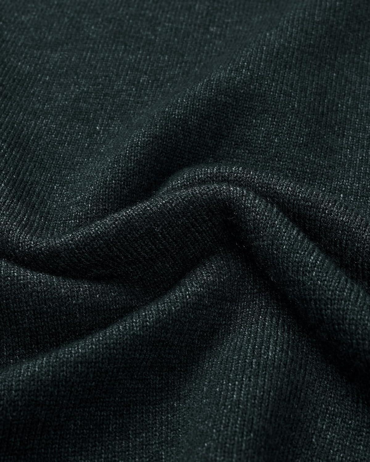 imageAlimens amp Gentle Mens Mock Turtleneck Long Sleeve Soft Lightweight Casual Slim Fit Pullover Stretch Knit TopAtrovirens