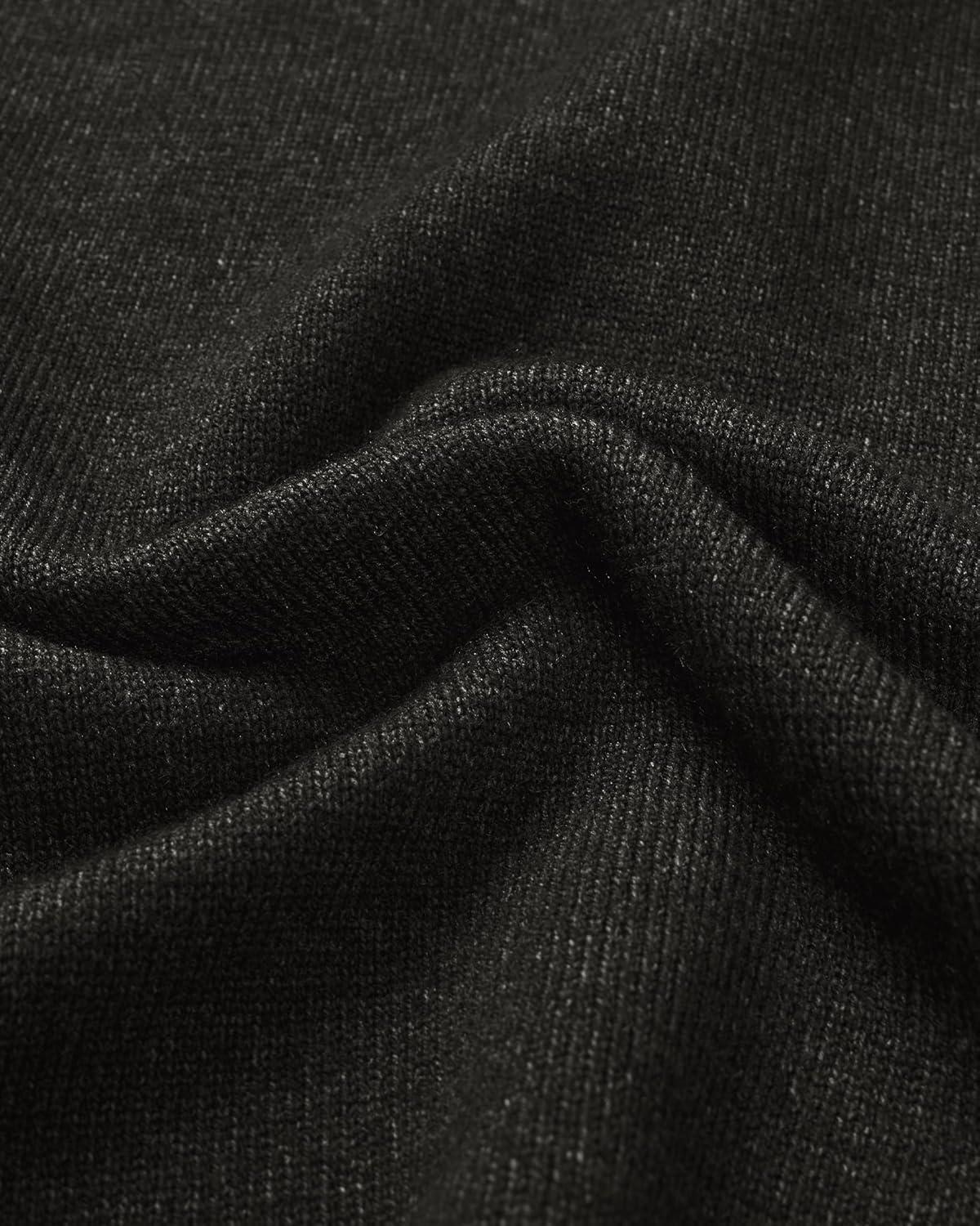 imageAlimens amp Gentle Mens Mock Turtleneck Long Sleeve Soft Lightweight Casual Slim Fit Pullover Stretch Knit TopDark Grey