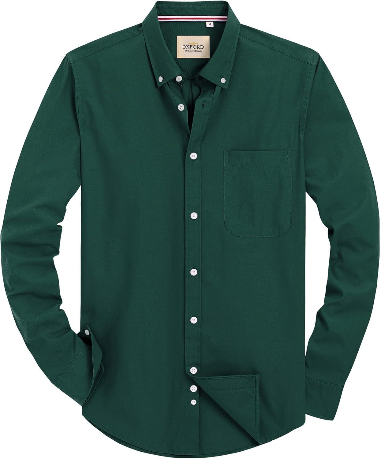 imageAlimens amp Gentle Mens Oxford Shirt Long Sleeve Stretch Button Down Shirts with Pocket Casual