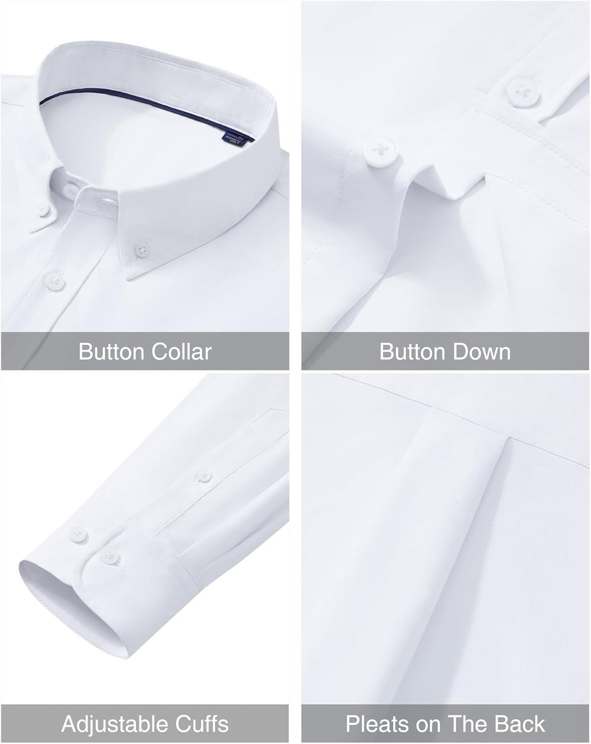 imageAlimens amp Gentle Mens Oxford Shirts Stretch Long Sleeve Dress Shirt for Men Casual Formal Business Work Button Down Shirts