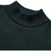 Alimens & Gentle Men’s Mock Turtleneck Long Sleeve Soft Lightweight Casual Slim Fit Pullover Stretch Knit Top(Atrovirens)