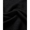 Alimens & Gentle Men’s Mock Turtleneck Long Sleeve Soft Lightweight Casual Slim Fit Pullover Stretch Knit Top(Black)