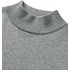 Alimens & Gentle Men’s Mock Turtleneck Long Sleeve Soft Lightweight Casual Slim Fit Pullover Stretch Knit Top(Grey)