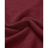 Alimens & Gentle Men’s Mock Turtleneck Long Sleeve Soft Lightweight Casual Slim Fit Pullover Stretch Knit Top(Wine Red)